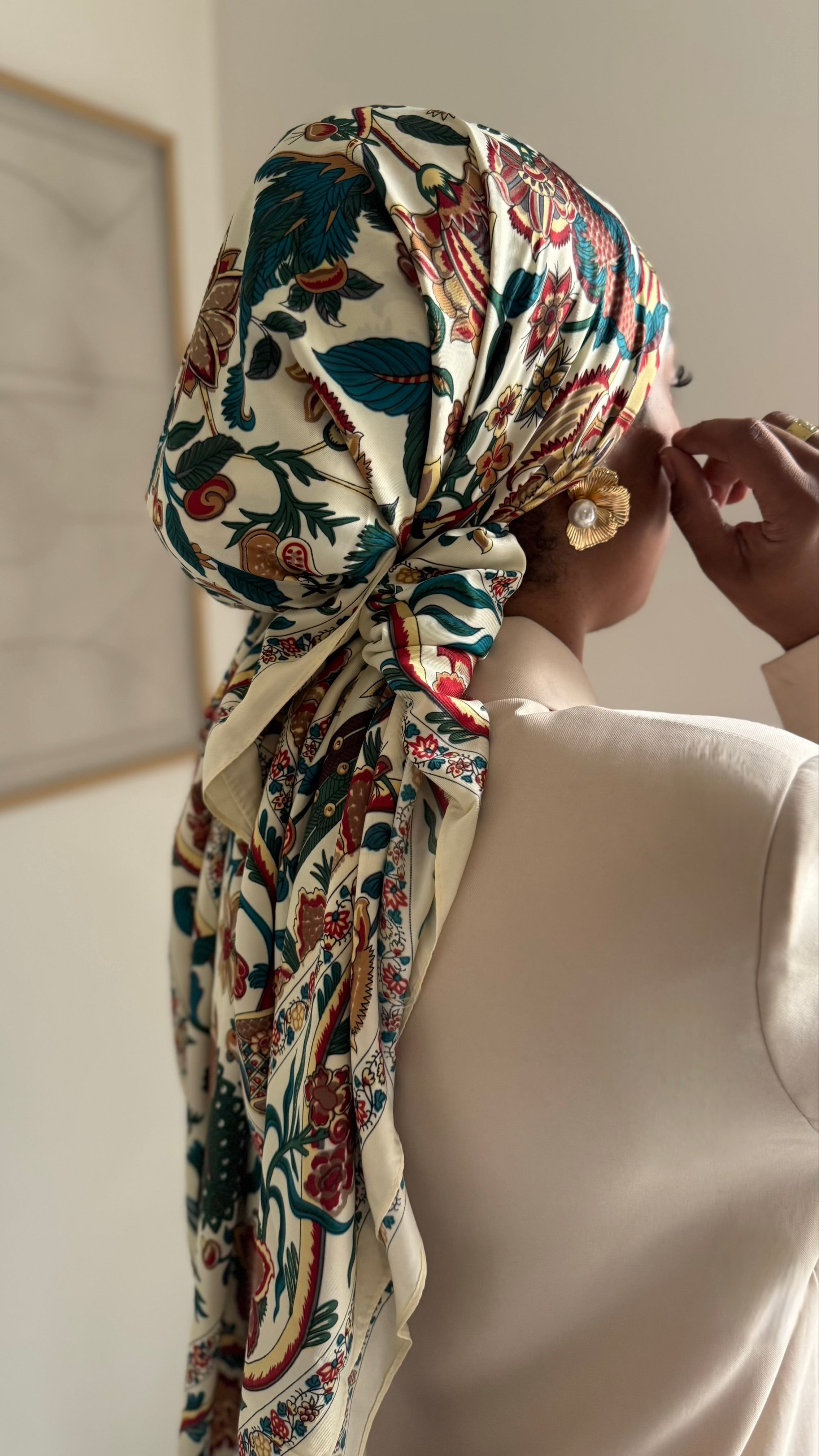 Grand carré de soie gaby