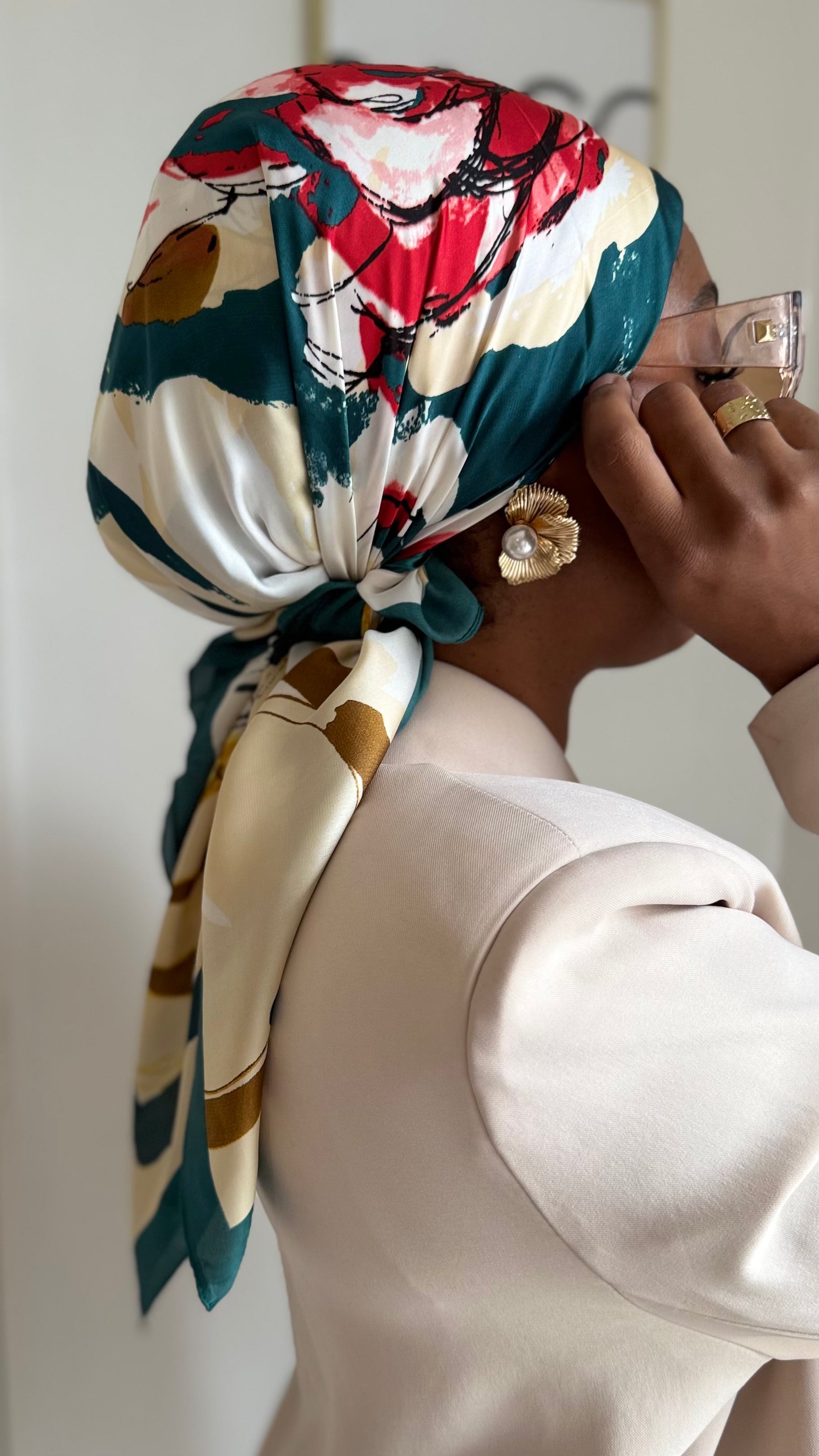 Mini carré de soie azura