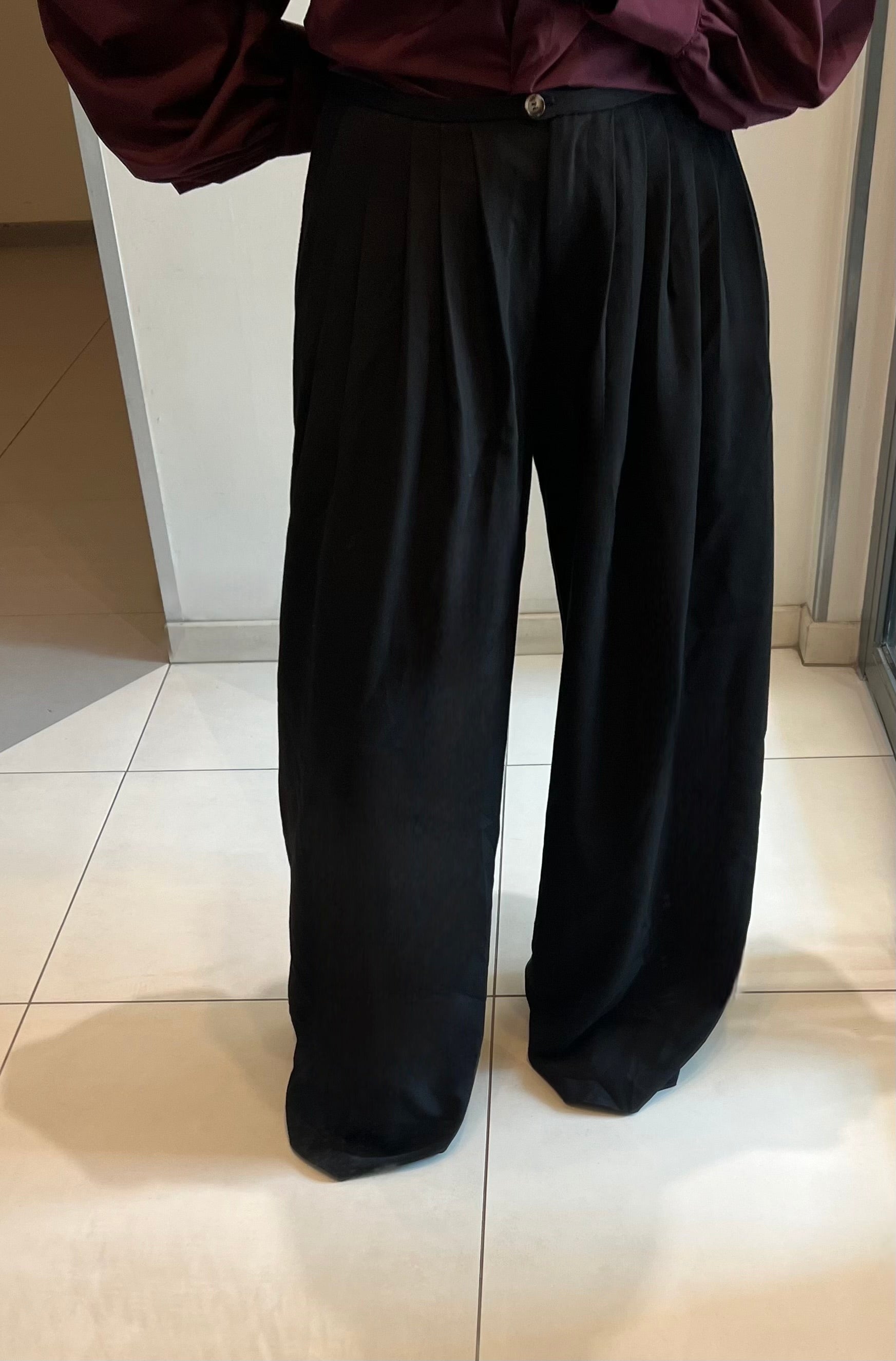 Pantalon ample noir