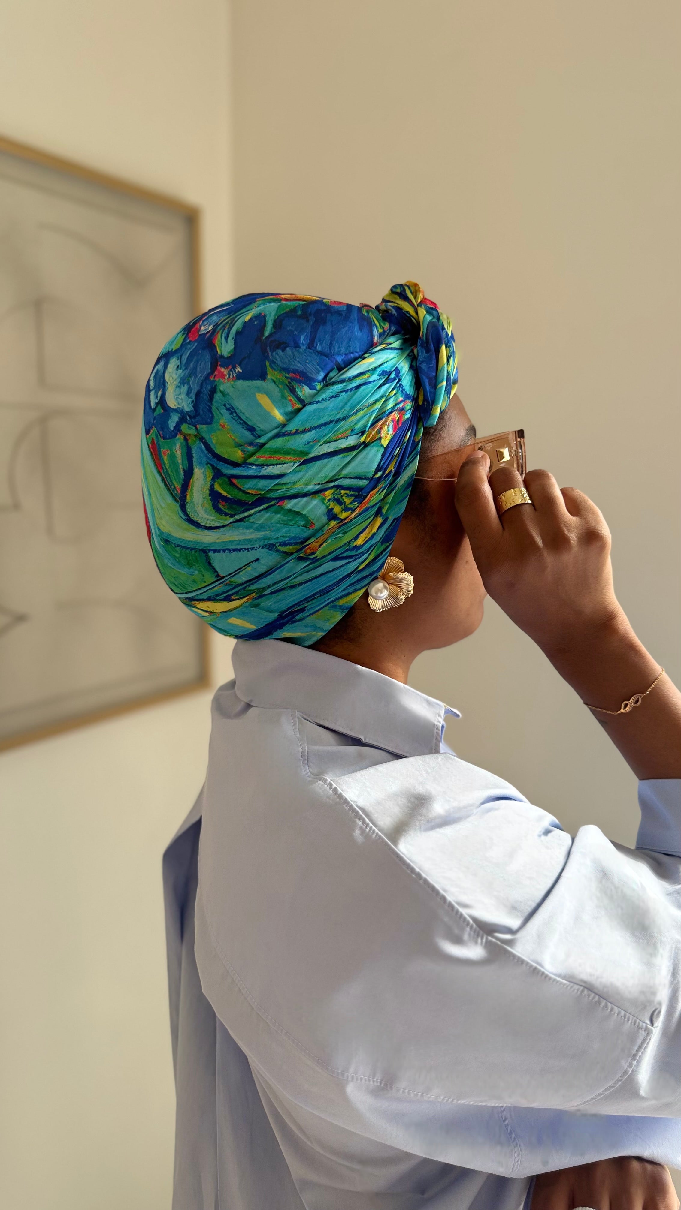 Mini carré de soie arlequin